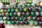 CCN5833 15 inches 10mm faceted round candy jade beads