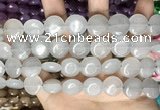 CCN5855 15 inches 15mm flat round candy jade beads Wholesale