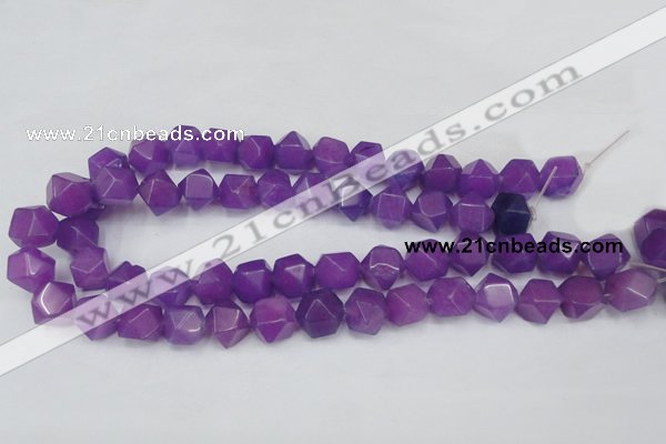 CCN664 15.5 inches 15*15mm faceted nuggets candy jade beads
