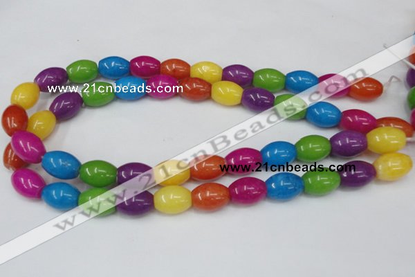 CCN723 15.5 inches 12*16mm rice candy jade beads wholesale
