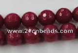 CCN808 15.5 inches 10mm faceted round candy jade beads wholesale