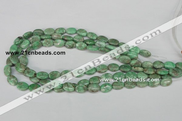 CCO117 15.5 inches 10*14mm oval dyed natural chrysotine beads