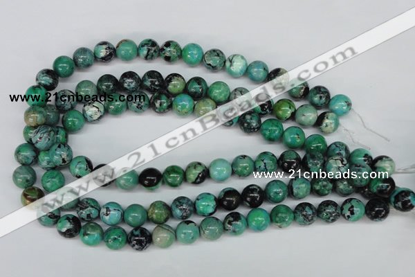 CCO144 15.5 inches 12mm round dyed natural chrysotine beads