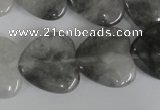 CCQ384 15.5 inches 20*20mm heart cloudy quartz beads wholesale