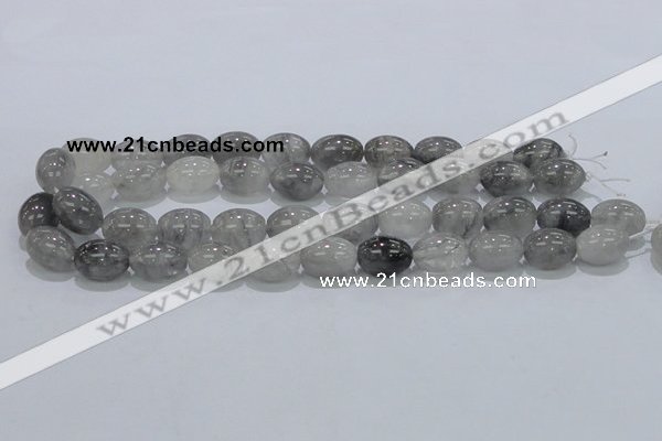 CCQ82 15.5 inches 13*18mm rice cloudy quartz beads wholesale