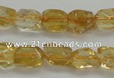 CCR235 15.5 inches 7*9mm nuggets natural citrine gemstone beads