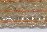 CCR325 15.5 inches 6mm faceted round citrine gemstone beads