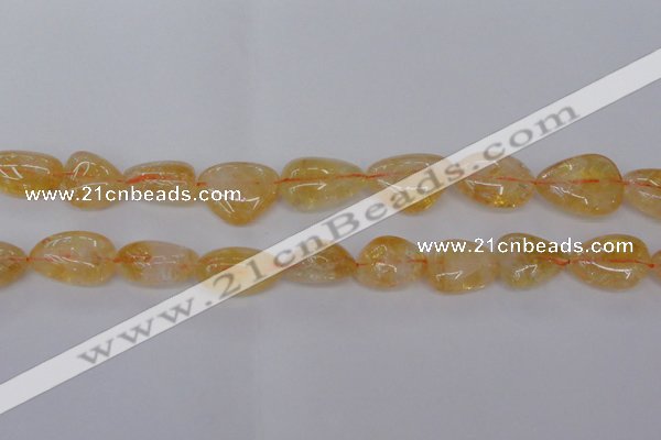 CCR350 15.5 inches 13*18mm - 20*25mm freeform natural citrine beads