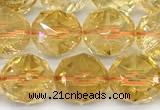 CCR418 15 inches 12mm faceted nuggets citrine beads