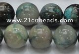 CCS04 15.5 inches 18mm round natural chrysocolla gemstone beads