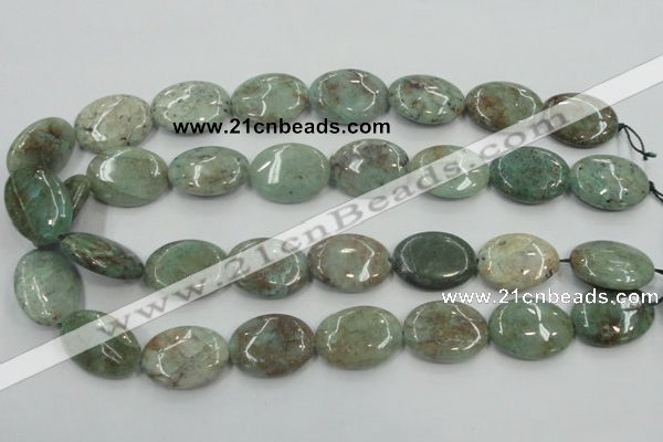 CCS100 15.5 inches 18*25mm oval African chrysocolla beads