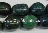 CCS158 15.5 inches 13*18mm – 15*20mm nuggets dyed chrysocolla beads