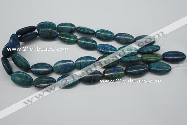 CCS167 15.5 inches 15*25mm oval dyed chrysocolla gemstone beads