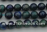 CCS521 15.5 inches 6mm round dyed chrysocolla gemstone beads