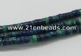 CCS54 16 inches 2*7mm heishi dyed chrysocolla gemstone beads