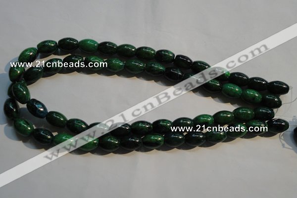 CCS631 15.5 inches 10*14mm rice dyed chrysocolla gemstone beads