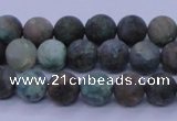CCS761 15.5 inches 6mm round matte natural chrysocolla beads