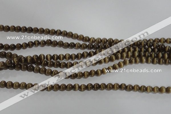 CCT1215 15 inches 4mm round cats eye beads wholesale