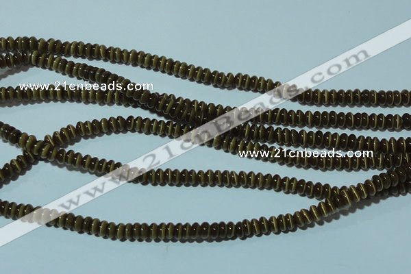 CCT218 15 inches 2*4mm rondelle cats eye beads wholesale
