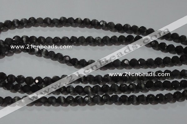 CCT369 15 inches 6mm faceted round cats eye beads wholesale
