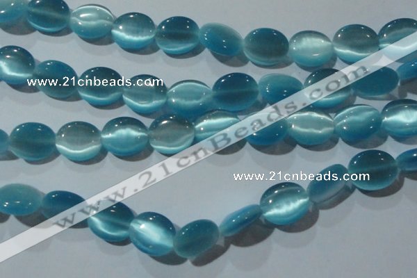 CCT701 15 inches 10*12mm oval cats eye beads wholesale