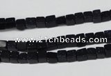 CCU07 15.5 inches 4*4mm cube blue goldstone beads wholesale