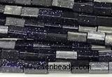 CCU1112 15 inches 2*4mm cuboid blue goldstone beads