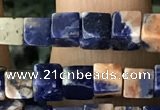 CCU463 15.5 inches 4*4mm cube sodalite gemstone beads wholesale