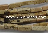 CCU501 15.5 inches 4*13mm cuboid desert jasper beads wholesale