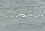 CCU516 15.5 inches 4*13mm cuboid white crystal beads wholesale