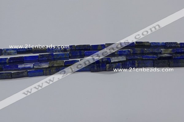 CCU721 15.5 inches 4*13mm cuboid lapis lazuli beads wholesale