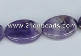 CDA72 15.5 inches 18*25mm oval dogtooth amethyst beads wholesale