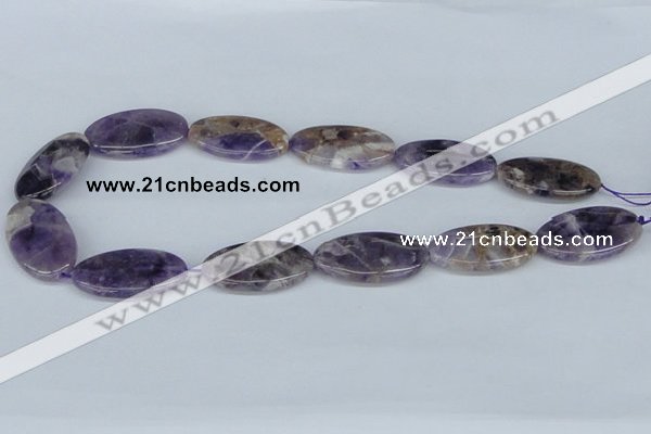 CDA73 15.5 inches 20*35mm oval dogtooth amethyst beads wholesale