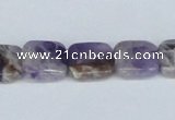 CDA77 15.5 inches 14*14mm square dogtooth amethyst beads wholesale