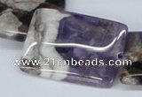 CDA83 15.5 inches 25*35mm rectangle dogtooth amethyst beads wholesale