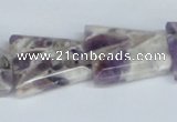 CDA89 15.5 inches 16*20mm trapezoid dogtooth amethyst beads wholesale