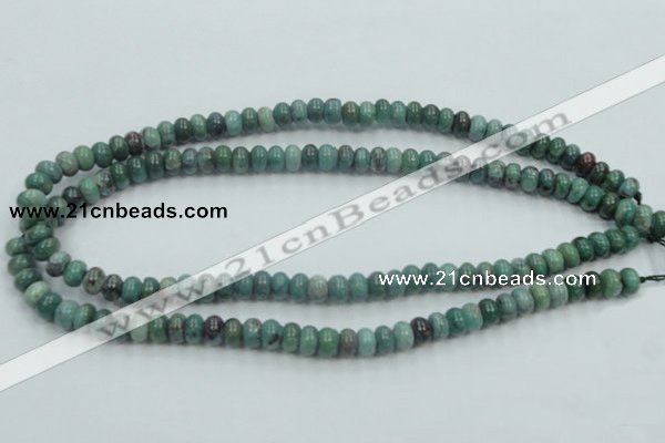 CDB05 15.5 inches 5*8mm rondelle natural new dragon blood jasper beads