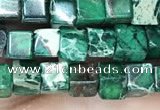 CDE1206 15.5 inches 4.5mm - 5mm cube sea sediment jasper beads