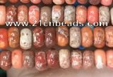 CDE1250 15.5 inches 2.5*4mm rondelle sea sediment jasper beads