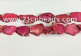 CDE1433 25*35mm - 35*45mm freefrom sea sediment jasper slab beads