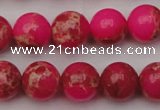 CDE2014 15.5 inches 10mm round dyed sea sediment jasper beads