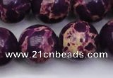 CDE2053 15.5 inches 22mm round dyed sea sediment jasper beads