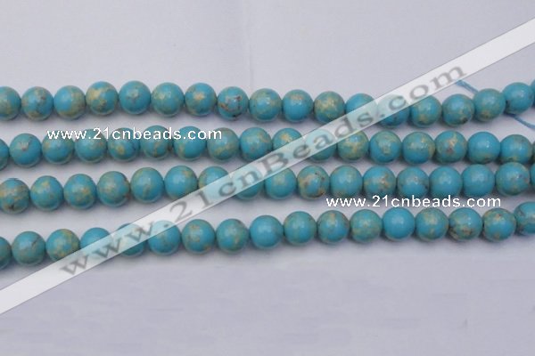 CDE2060 15.5 inches 14mm round dyed sea sediment jasper beads