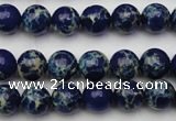 CDE2089 15.5 inches 6mm round dyed sea sediment jasper beads