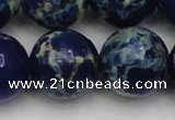 CDE2098 15.5 inches 24mm round dyed sea sediment jasper beads