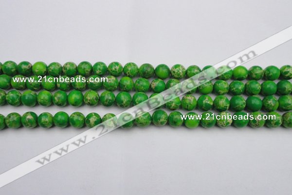 CDE2222 15.5 inches 8mm round dyed sea sediment jasper beads