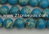 CDE2233 15.5 inches 8mm round dyed sea sediment jasper beads
