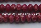 CDE2628 15.5 inches 12*16mm rondelle dyed sea sediment jasper beads