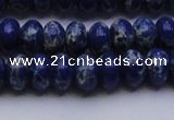 CDE2683 15.5 inches 10*14mm rondelle dyed sea sediment jasper beads