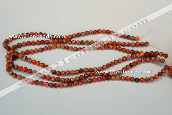 CDE491 15.5 inches 6mm round dyed sea sediment jasper beads